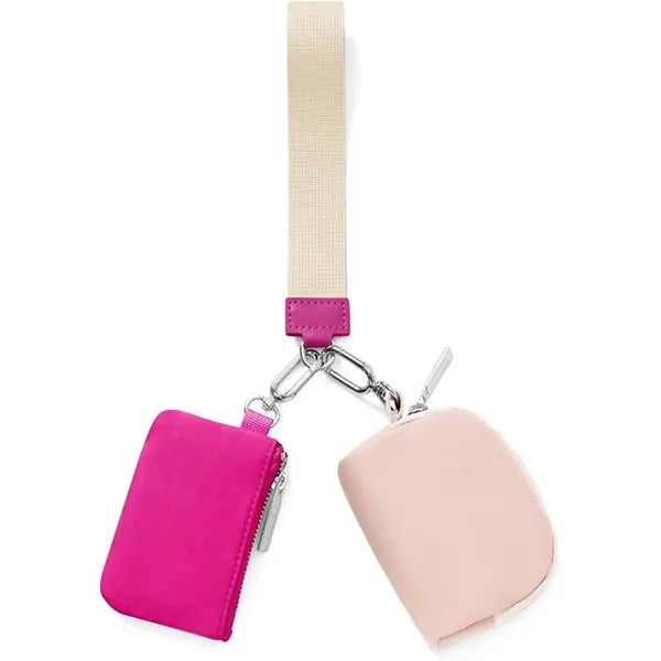 Mum's Memory Mini Zip Around Wristlet Wallet Coin Purse