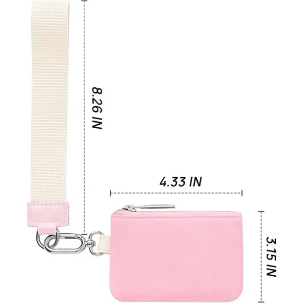 Mum's Memory Mini Zip Around Wristlet Wallet Coin Purse