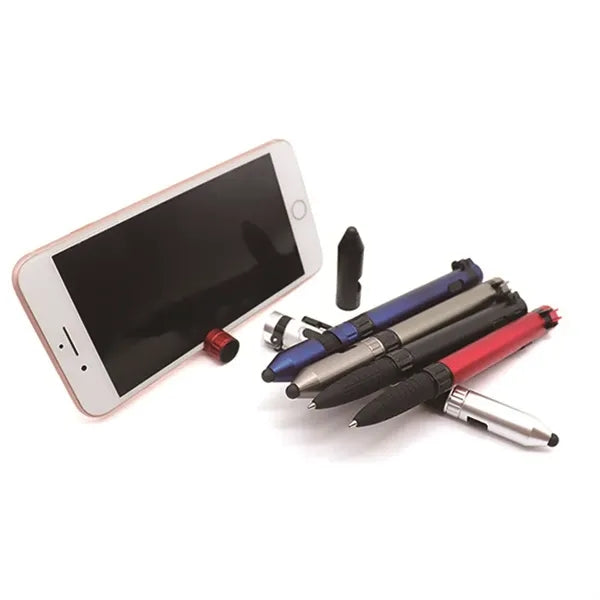 Multi-function 6-in-1 Compass LED Mobile Phone Holder Screwd