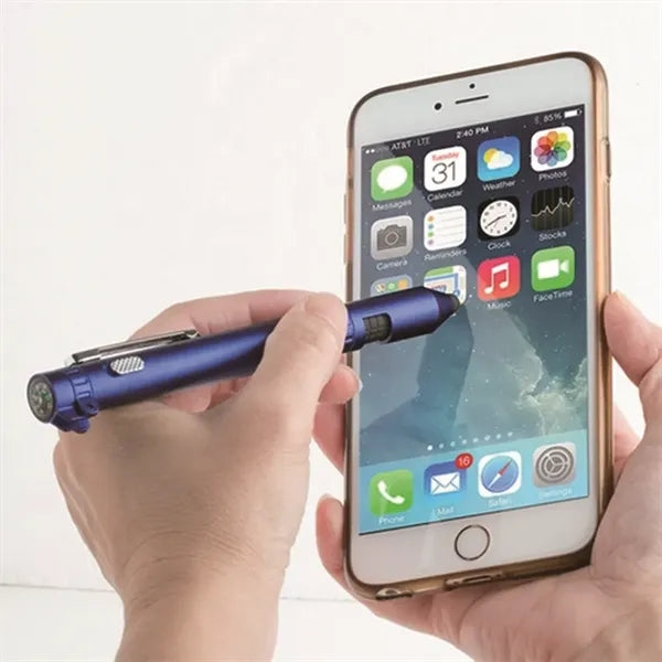Multi-function 6-in-1 Compass LED Mobile Phone Holder Screwd