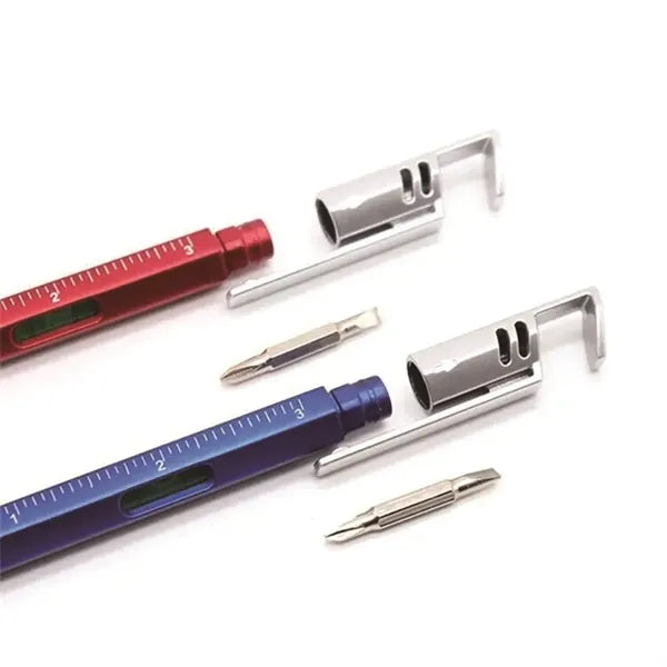 6 in 1 Multitool Pen With Ruler Phone Holder Level Gauge