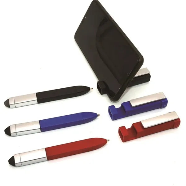 Multi-function 4 in 1 Tech Tool Pen With Phone Stand
