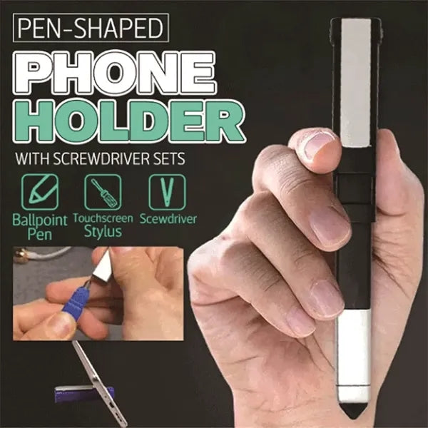 Multi-function 4 in 1 Tech Tool Pen With Phone Stand