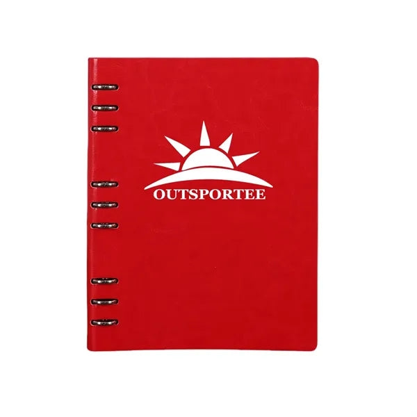 B5 PU Leather 9 Hole Loose Leaf Notebook