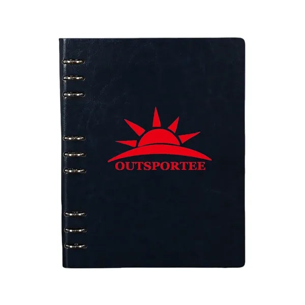 B5 PU Leather 9 Hole Loose Leaf Notebook