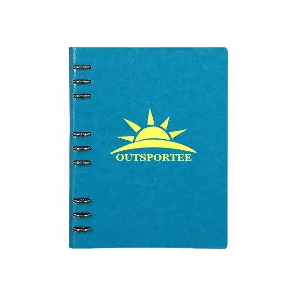B5 PU Leather 9 Hole Loose Leaf Notebook