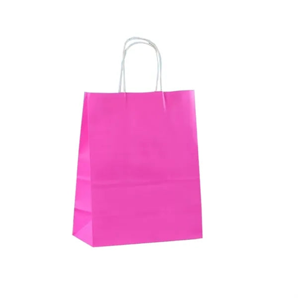 Kraft Paper Gift Bag With Foldable Bottom And Handles