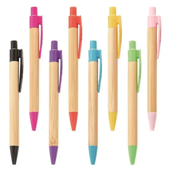 Retractable Bamboo Ballpoint Pen