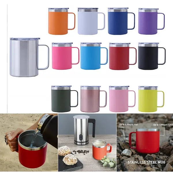 Double wall stainless steel Camper Vacuum Mug 12oz