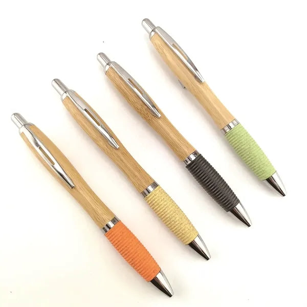 Retractable Wheat Straw Bamboo Ballpoint Pen