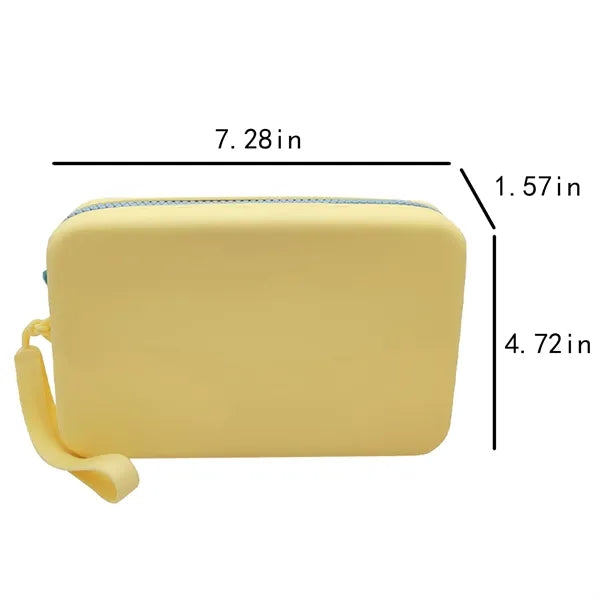 Silicone Makeup Bag Portable Zipper Storage