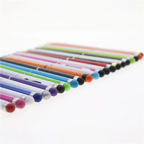 Slim Engraved Metal Stylus Ballpoint Pens