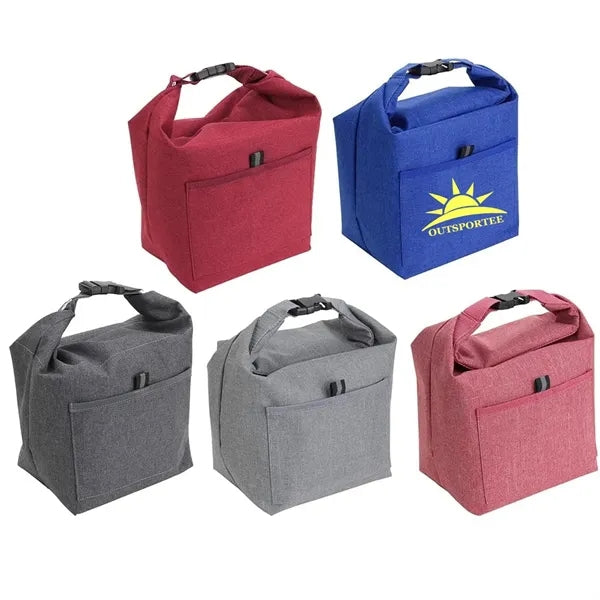 Heathered Polyester Insulated Lunch Tote