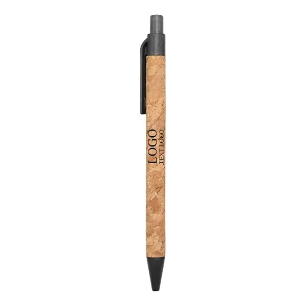 Wheat straw cork tube ballpoint pen