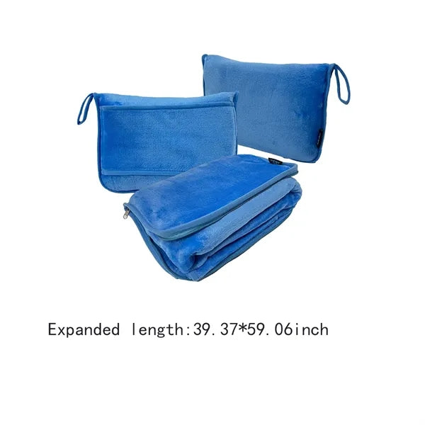 Multifunctional Soft Comfortable Warm Pillow Travel Blanket