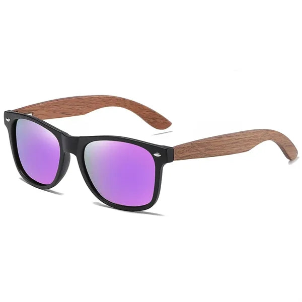 Polarized Lenses Wood Frame Sunglasses for Men