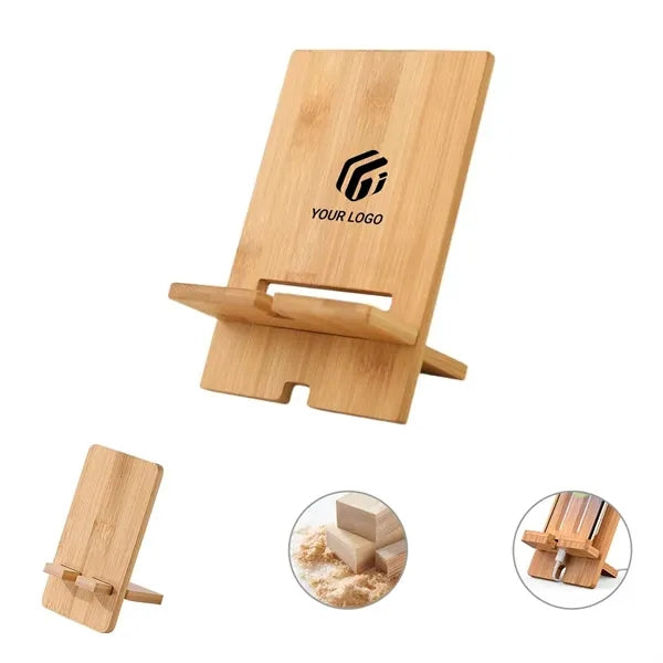 Detachable Portable Wood Phone Holder with Charging Hole