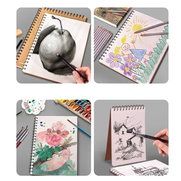 A4 Spiral Bound Art Sketchbook