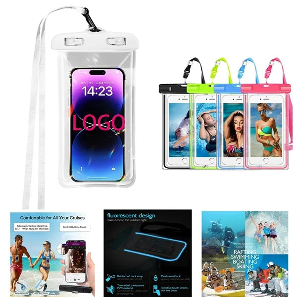 Luminous Touch Screen Mobile Phone Waterproof Bag