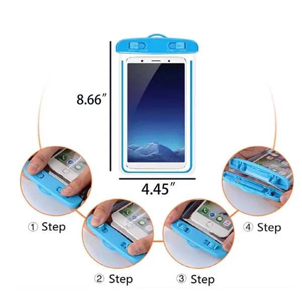 Luminous Touch Screen Mobile Phone Waterproof Bag