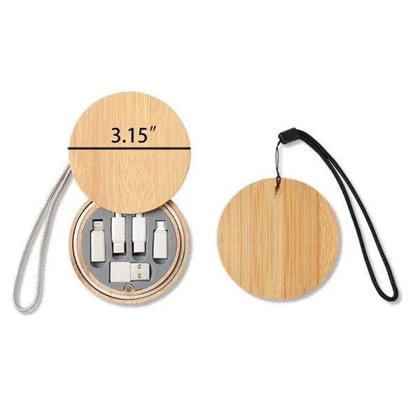 6 in 1 Bamboo Box Cable Management Clip