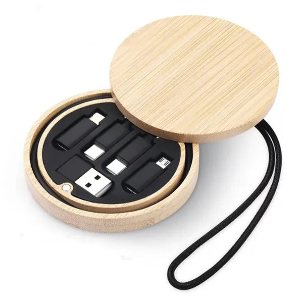 6 in 1 Bamboo Box Cable Management Clip