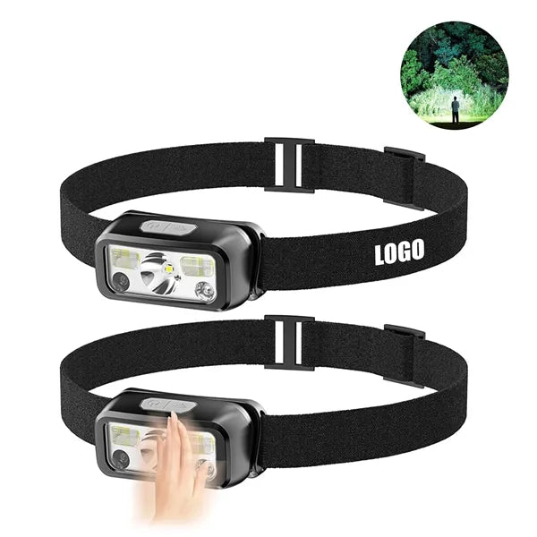 LED Headlamp, 1500 Lux, Waterproof, Adjustable Strap