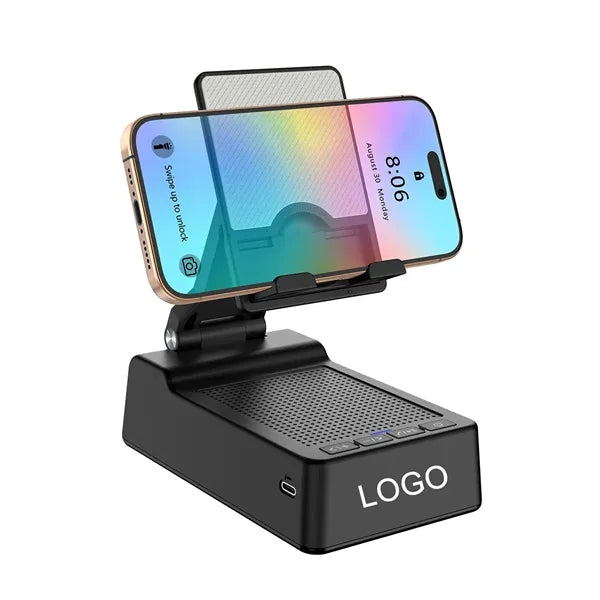 Cell Phone Stand with Wireless Bluetooth Speaker