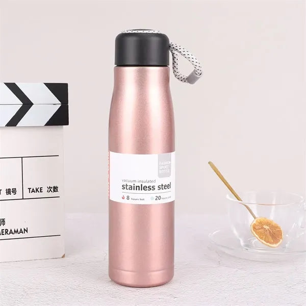 550ml Insulated Water Bottle with Rope