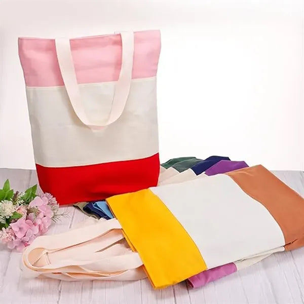 Large Capacity Multi-purpose Portable Stitching Canvas Bag