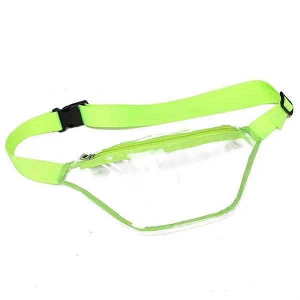 Transparent PVC Waist Bag with Adjustable Strap