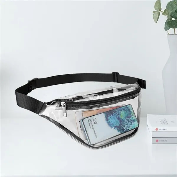 Transparent PVC Waist Bag with Adjustable Strap
