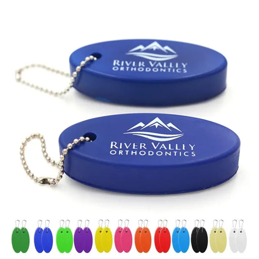 Oval Soft Floater Foam Keychain