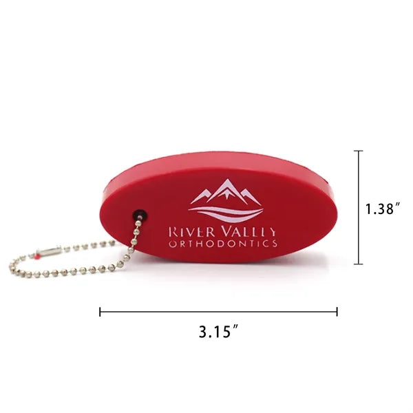 Oval Soft Floater Foam Keychain