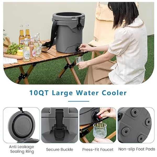 10 QT Portable Water Bottle Kettle Hard Cooler