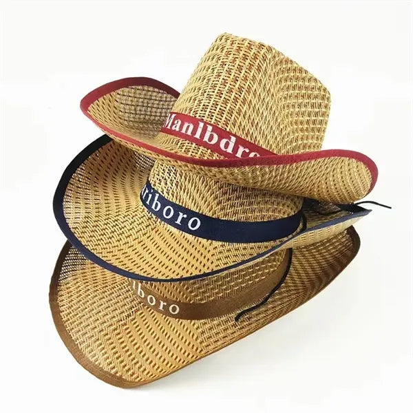 Sun Protection Breathable Straw Western Cowboy Hats