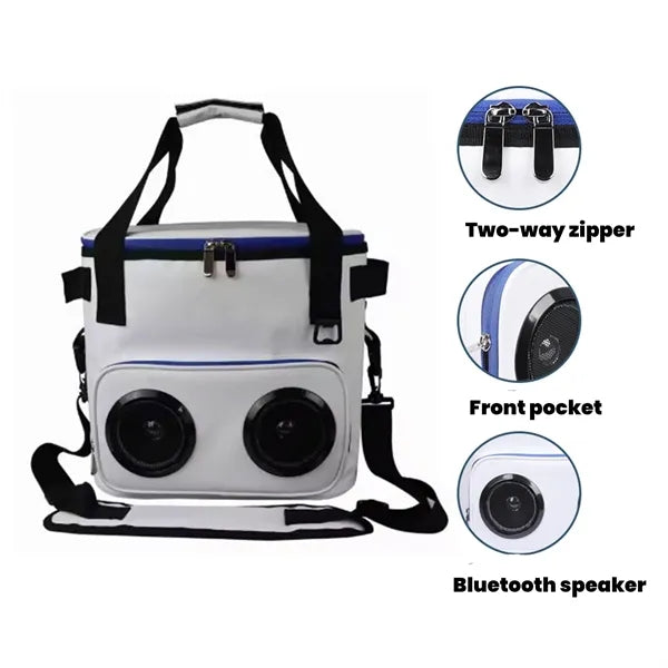 Insulated Picnic Cooler with Speaker