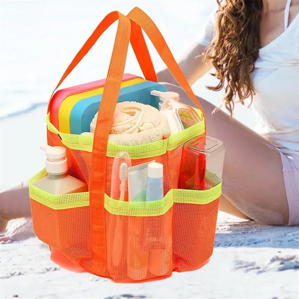 Large capacity waterproof outdoor beach tote mesh bag