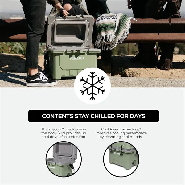 Portable Picnic Cooler Box 20.9" x 13" x 15"