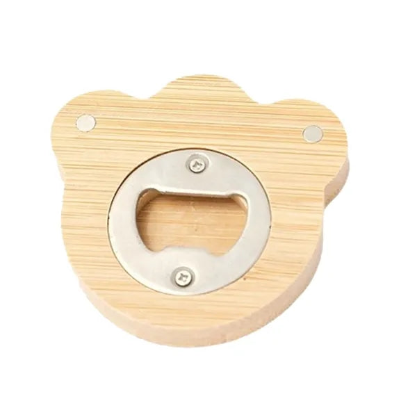 Bamboo Magnetic Beer Bottle Opener