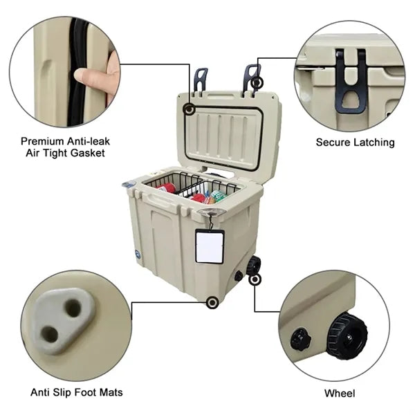 37QT Insulated PE Luggage Cooler