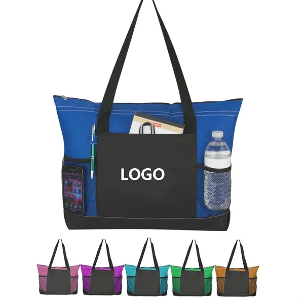 Large Tote Bag with Zipper