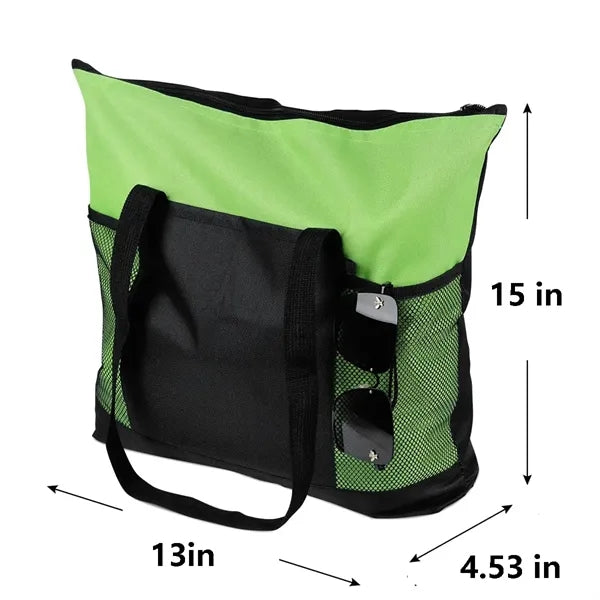 Large Tote Bag with Zipper