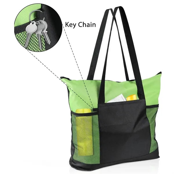 Large Tote Bag with Zipper