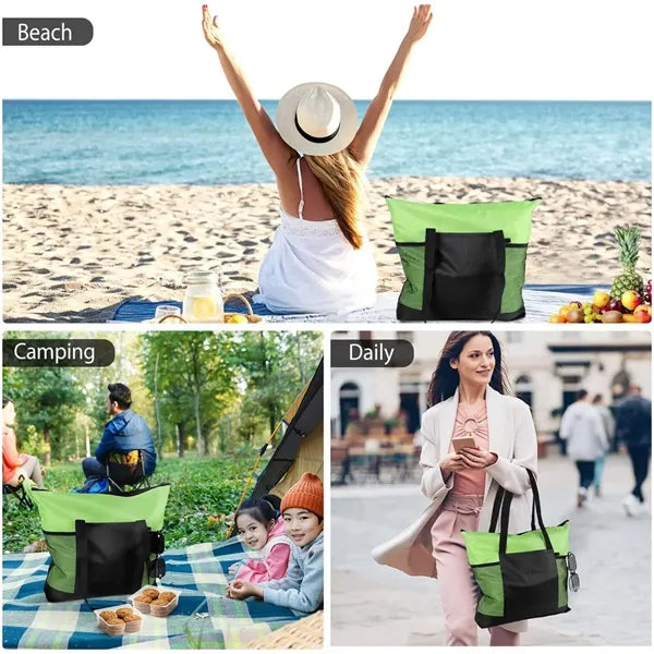 Large Tote Bag with Zipper