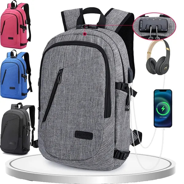 Laptop Backpack with USB Charging Port