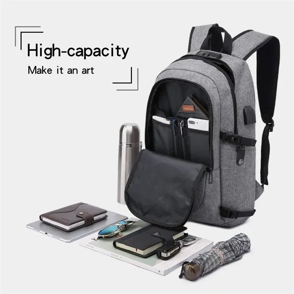 Laptop Backpack with USB Charging Port