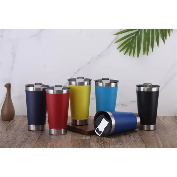 17oz Stainless Steel Car Cup with Bottle Opener
