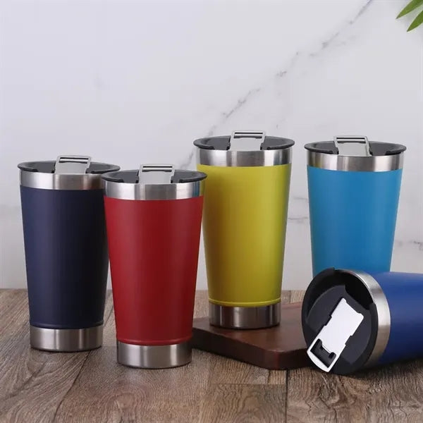 17oz Stainless Steel Car Cup with Bottle Opener