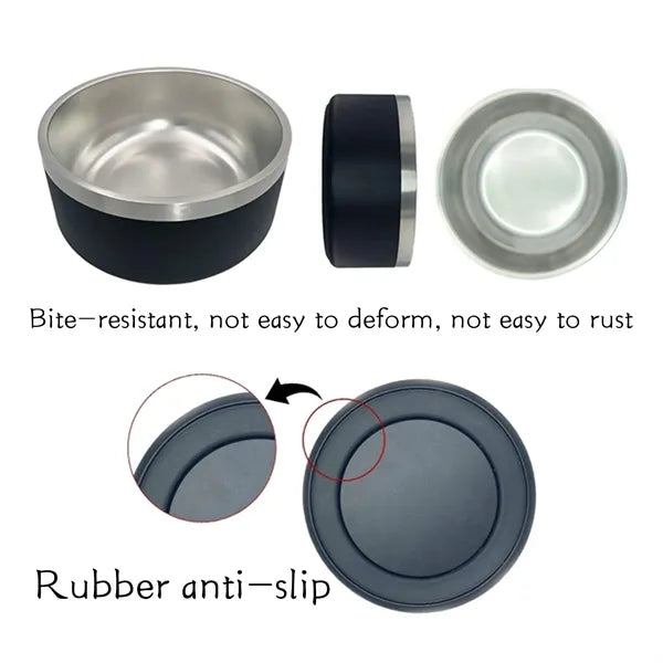 64 OZ Stainless Steel Dog Bowl